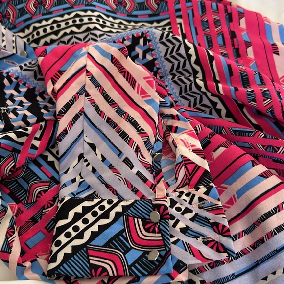 Antonio Melani Size 4- Vibrant Geometric Print Dress - Picture 3 of 4